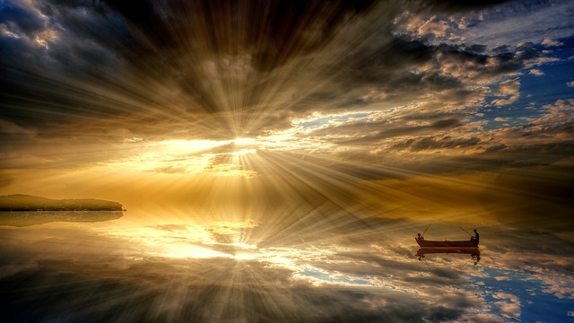 céu por do sol