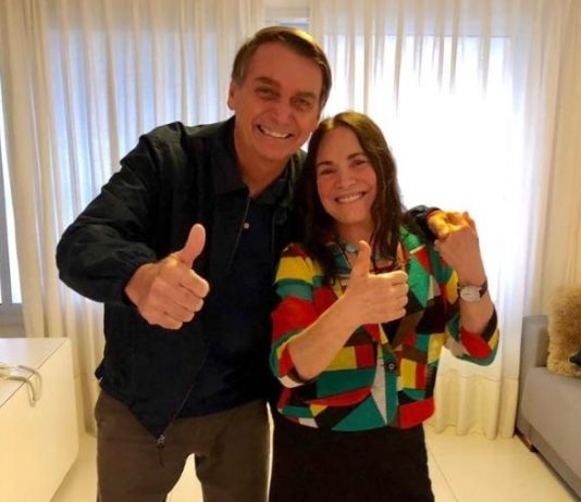 bolsonaro e regina duarte