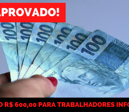 FOI APROVADO! Auxílio R$ 600,00 para autônomos
