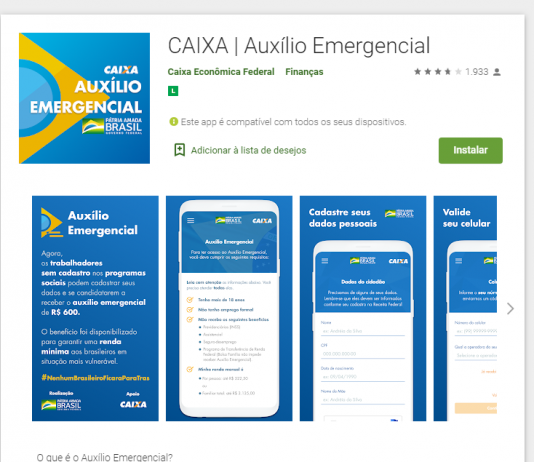 "APP Coronavoucher" está no ar! Saiba como se cadastrar