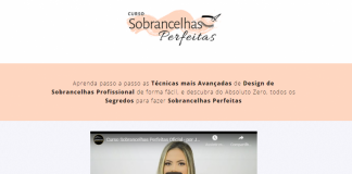 Curso de Design de Sobrancelhas Profissional apenas 09x R$11,27 ou R$ 89,90 á vista