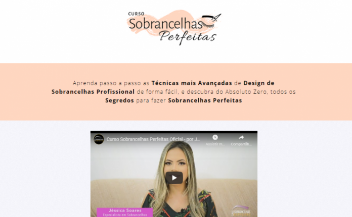 Curso de Design de Sobrancelhas Profissional apenas 09x R$11,27 ou R$ 89,90 á vista