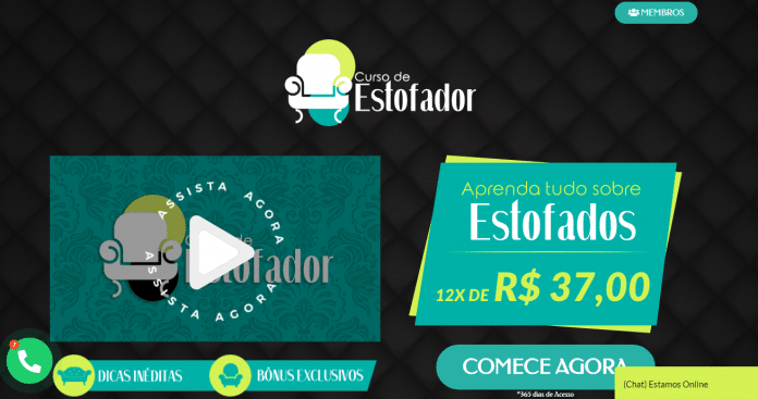 Curso de Estofador, aprenda tudo sobre estofados