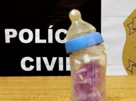 Preso homem que guardava drogas em mamadeira no Sul
